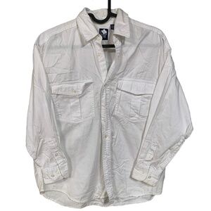 Boy's Gap White Long-Sleeve Dress Shirt